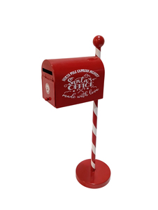 Boîte aux lettres de Noël, bureau <span class=keywords><strong>du</strong></span> Père Noël, cadeau, boîte aux lettres rouge, utilisation en intérieur, décoration de la maison, décoration de Noël - Product Image 3