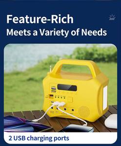 Sistema de Iluminación Solar Portátil Certificado FengWo VeraSol, Kit de Luz para el Hogar con Radio FM/MP3/MPPT - Product Image 6