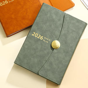 Agenda Diaria 2026 en Español e Inglés, <span class=keywords><strong>365</strong></span> Días, Personalizable, Agenda Corporativa, Planificador, Cuaderno, Juego de Regalo con Cubierta de Cuero PU Creativa - Product Image 4