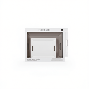 Plateau rectangulaire réversible Freeform Duo, plateau de service décoratif avec poignées - Product Image 2