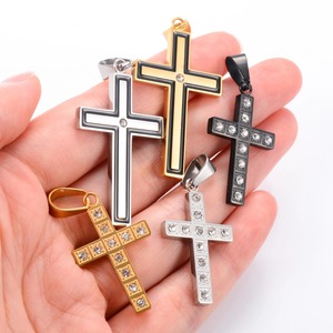 Collar con Colgante de Cruz de Zirconia y Acero Inoxidable, Joyería Religiosa para Hombres y Mujeres, Cadena con Amuleto Cristiano, Oración, Fe - Product Image 4