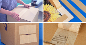 Biểu Tượng Tùy Chỉnh Nâu Bao Bì Nước Kích Hoạt Gummed Chủ Đề Gia Cố Ướt Kraft Giấy Dính Băng Cuộn Cho Đóng Gói Nâu - Product Image 4