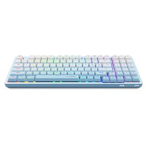 Nueva llegada interruptores blancos lineales inalámbrico tri-modo aluminio RGB retroiluminación Teclado mecánico para PC Gamer - Product Image 1