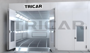 شاحنة معتمدة من Tricar CE مع غرفة الخبز بالأشعة تحت الحمراء نظام التحكم الآلي في درجة الحرارة شاحنة الطلاء المقصورة بيع - Product Image 3