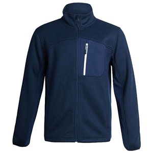 Giacche in Pile Grigio con Zip Spessa Personalizzate OEM per Uomo, <span class=keywords><strong>Abbigliamento</strong></span> Outdoor - Product Image 2