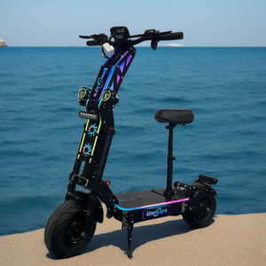 Nouvelle trottinette électrique pour adultes 2026 Geofought G14 72V avec pneus larges de 13 pouces, double moteur 40-100AH, autonomie longue portée 80-300KM et démarrage par carte NFC - Product Image 1