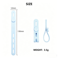 Organisateur de câbles réglable en silicone pour écouteurs et gestion des fils