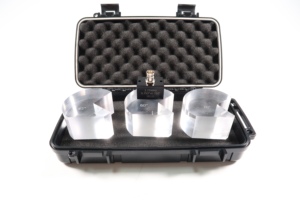 TMTeck AWS Probe(normal Crystal) 0.75*0.75 Inch Ultrasonic Probe With 3 <b>Wedges</b> One <b>Set</b> - Product Image 1