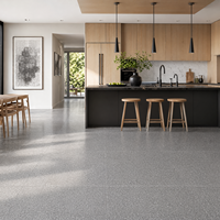 Dalle de terrazzo artificielle faite à la main, sol en terrazzo sur mesure pour hôtel, revêtement de sol en terrazzo épais résistant à l'usure, décoration intérieure