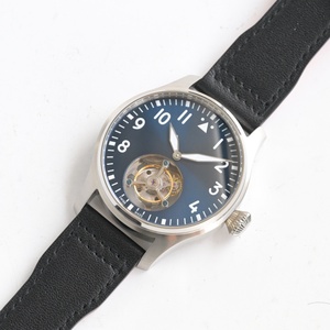 Relojes Mecánicos Tourbillon Modernos y de Gran Venta con Esfera Negra y Caja Plateada - Product Image 5