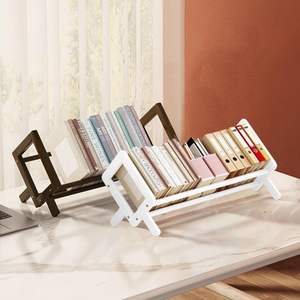 All'ingrosso semplice scrivania di bambù libreria bianca da tavolo Organizer basculante libreria in salotto e a casa ufficio - Product Image 2