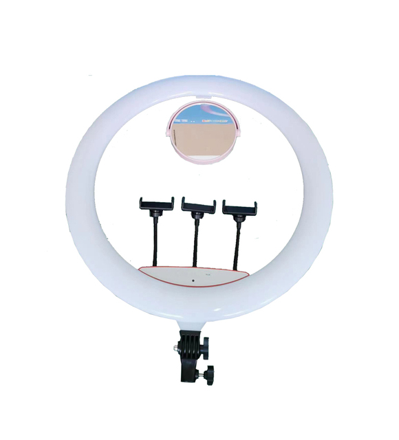 22inch Ring Lamp High Power Led Ring Lights With Mirror and 2m Stand Photography Lighting Kit for Camera Phone Makeup youtube