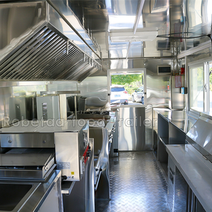 En venta precio barato Square Street Mobile Food Cart Trailer combinado con marca <span class=keywords><strong>Pasta</strong></span> Donut Street Drinks para la venta - Product Image 4