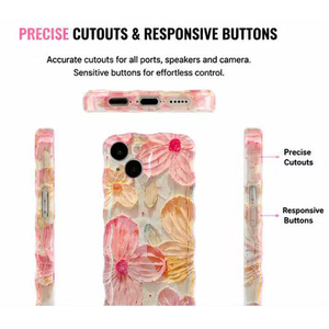 <span class=keywords><strong>Coque</strong></span> <span class=keywords><strong>de</strong></span> <span class=keywords><strong>téléphone</strong></span> en TPU souple <span class=keywords><strong>de</strong></span> luxe, best-seller, protection intégrale, motif floral coloré, peinture à l'huile, pour iPhone 11 12 13 14 15 - Product Image 4