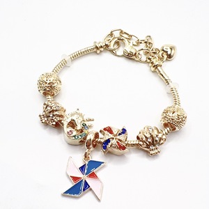Ciondoli <span class=keywords><strong>Pandora</strong></span> per Gioielli alla Moda, Charms in Lega di Zinco Smaltati, Perline a Cuore per Braccialetti Fai-da-Te da Donna - Product Image 6