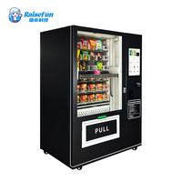 Distributeur automatique de boissons et de collations réfrigérés intelligents, service 24h/24, écran tactile, système de paiement multiple, usage commercial