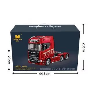 HOSHI Huina 1501 1/18 RC Toy Tractor Trailer Truck with Light and