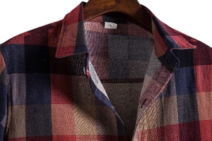 Camicie Casual a maniche corte larghe da <span class=keywords><strong>uomo</strong></span> con stampa Plaid <span class=keywords><strong>taglie</strong></span> <span class=keywords><strong>forti</strong></span> Cardigan a mezza <span class=keywords><strong>manica</strong></span> da <span class=keywords><strong>uomo</strong></span> stile retrò <span class=keywords><strong>camicia</strong></span> da <span class=keywords><strong>uomo</strong></span> - Product Image 3