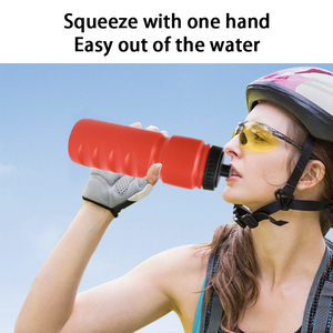Bouteille d'eau de sport en plastique PE pour bicyclette Bouteille d'eau pour bicyclette Buse d'aspiration pour bicyclette Bouteille d'eau pour bicyclette peut imprimer le logo - Product Image 2