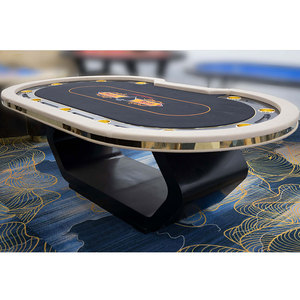 Nouvelle Table de Poker Texas de luxe de haute qualité multicolore pouvant être assortie à une Table de Poker Texas personnalisée pour Casino