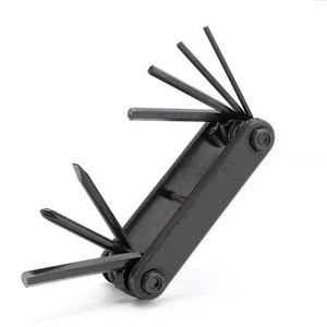 Juego de llaves Allen plegables de acero 7 en 1 Yueli Multi Tool para reparación de automóviles y bicicletas - Product Image 1
