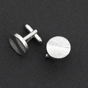 Fashion Custom Cheap Suit Shirt Metal Alloy Fringe Cufflinks Designs Jewelry Gift Silver Gold Party Wedding