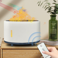 Diffuseur d'arômes volcaniques flamboyants, huile essentielle, télécommande, diffuseur d'huiles pour voiture, diffuseurs portables USB, humidificateurs aromathérapeutiques musicaux pour la maison