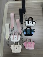 Tas Selempang Mini Portabel Model Baru dengan Cetak Logo Kustom, Dompet Koin, Tas Kanvas Nano Multi-Kantong untuk Sehari-hari, Bentuk Tote Bag, Dompet