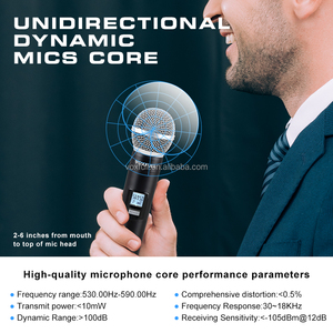 Hệ thống micro không dây UHF GLXD4 Dual Band Pro IR SYNC Tech SM58 cầm tay dành cho nhà thờ, hội nghị, lớp học, sự kiện - Product Image 3