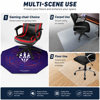 Tapis de chaise de gamer personnalisé imprimé, tapis de sol de jeu personnalisé pour les produits promotionnels des équipes d'e-sport