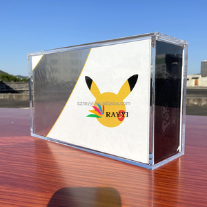 Boîte de collection premium RAY YI VMAX <span class=keywords><strong>Jolteon</strong></span> Flareon Pokémon TCG, étui de présentation en acrylique, aimant, plastique poli (version UK) - Product Image 6