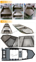 Grandes réductions du fabricant Bateaux à rames Jon Boat en aluminium de 16 pieds avec la meilleure qualité pour la pêche et l'exploitation de l'eau