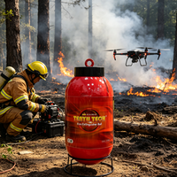 Bombe extinctrice de feu à poudre sèche montée sur drone de 25 kg |   Lutte contre les incendies dans les immeubles de grande hauteur |   Système intelligent de lutte contre les incendies par drone