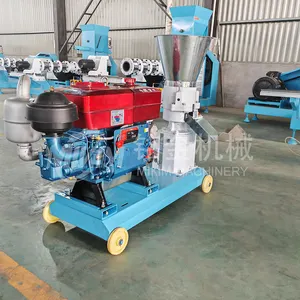 Diesel PELLET Máy gỗ PELLET Mill gia súc bò lợn gà gia cầm Thức ăn viên máy móc để bán với giá rẻ