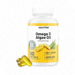 OEM/ODM Capsules molles d'huile d'algues végétales de haute qualité <span class=keywords><strong>Omega</strong></span> <span class=keywords><strong>3</strong></span> Acides gras Végétarien DHA Soutien immunitaire articulaire du cœur - Product Image 1