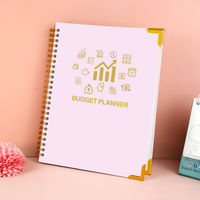 Carnets de suivi de défi d'épargne financière personnalisés en gros, planificateur de richesse, carnet de budget mensuel avec suivi des dépenses