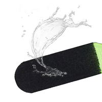 Râpe à pieds en émeri grossier hautement recommandée, double face, professionnelle, portable, avec logo personnalisé, manche en plastique, exfoliant pour les peaux mortes des pieds