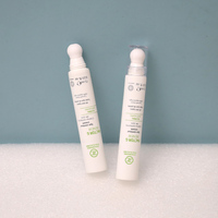 Vente en gros de tubes à presser souples vides personnalisés D19mm PE contenants de cosmétiques pour crème pour les yeux et brillant à lèvres avec applicateur en céramique