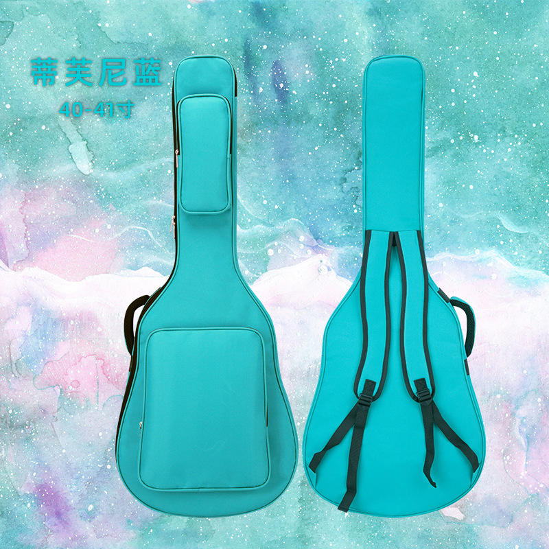 Funda de guitarra azul de 40/41 pulgadas de grosor