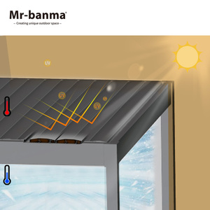 Pérgola de Aluminio con Listones Impermeables, Gazebo Bioclimático para Jardín, Pabellón Exterior - Product Image 5