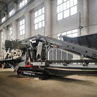 200 Tph Kapazität Mobile Brechanlage Siebstein-Raupenmobilsiebanlage