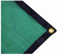 Filet d'ombrage pliable en HDPE vert avec œillets renforcés, résistant aux UV, pour serres agricoles, personnalisable
