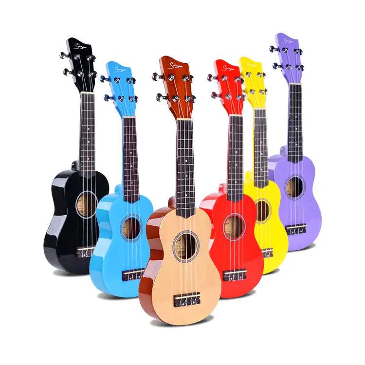 E-shop hot sale china professional ukelele manufacturers wholesale cheap upgrade colorful ukulele soprano