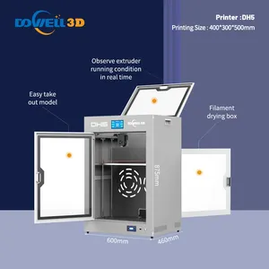 FDM 큰 인쇄 크기 3D 인쇄 기계 고정확도 자동적인 수평하게 하는 3D 인쇄기 400*300*500mm