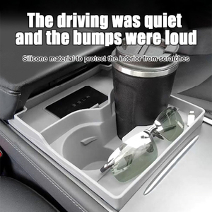 กล่องเก็บของคอนโซลกลางในรถยนต์แบบซิลิโคนอเนกประสงค์ <span class=keywords><strong>ราคา</strong></span>โรงงาน สำหรับรถยนต์เทสล่า รุ่น 3Y - Product Image 5