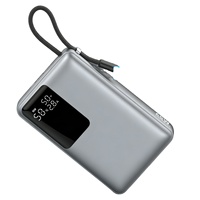 Batería Externa Personalizada con Logotipo, 20000mAh, Carga Rápida PD 65W, para iPhone, Juegos, Laptop, con Pantalla LED