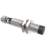 Sensor Proximitas Induktif Jarak Standar Sense TRN12-04NO-E2, Pemasangan Non-Flush, Housing Baja Anti Karat, Jarak Penginderaan 4mm