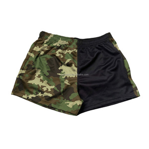 Short de rugby de football autochtone par sublimation Short de football unisexe respirant de haute qualité Short de football australien avec poches - Product Image 3