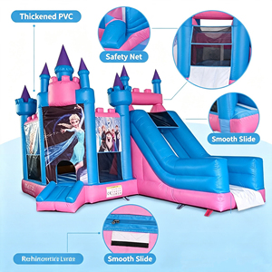 Castillo Inflable de PVC de 0.55mm con Tobogán, Certificado CE EN14960, Casa de Brinco Inflable para Parques Infantiles Comerciales - Product Image 3