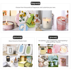 Bougie d'aromathérapie artisanale en cire de soja, dans un récipient en céramique, avec poésie tibétaine romantique, ornement décoratif, cadeau pour les fêtes et Diwali, végétalien - Product Image 6
